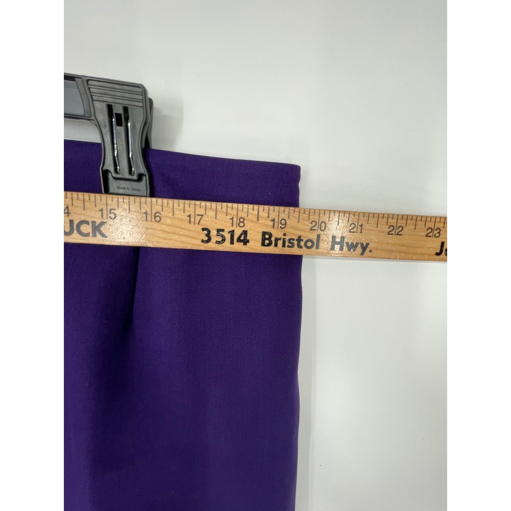 Kasper Womens Suit 16 Pant Set Purple 3 Button Blazer Straight Leg 2pc - Picture 11 of 14